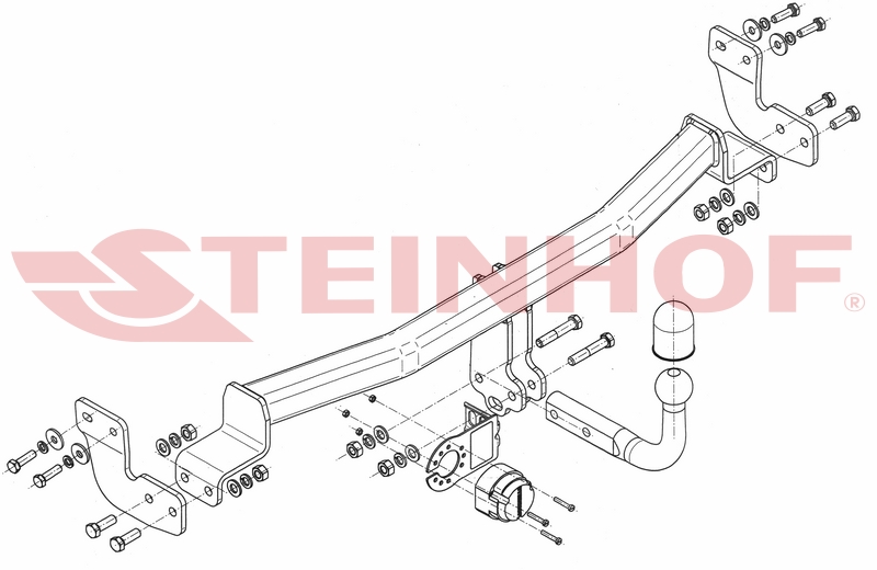 Ťažné zariadenie Citroen C2 3D, C-017
