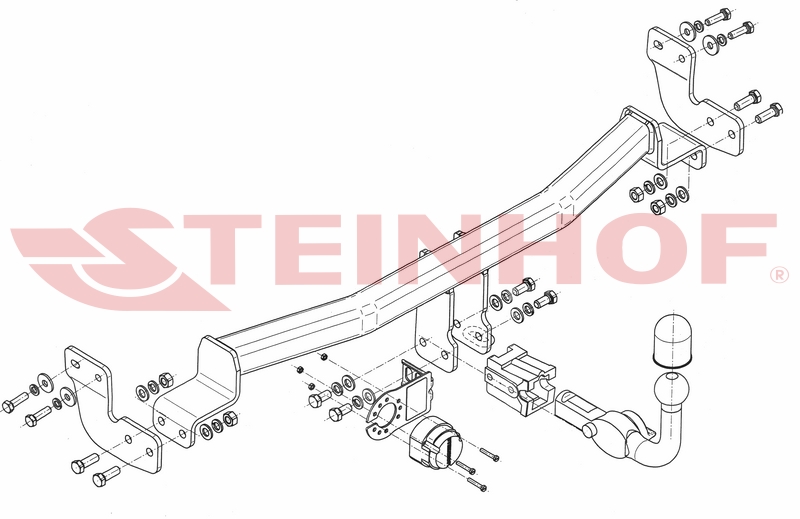 Ťažné zariadenie Citroen C2 3D, C-018