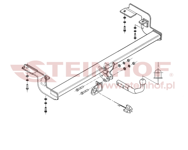 Ťažné zariadenie Citroen C5 4/5D, C-032