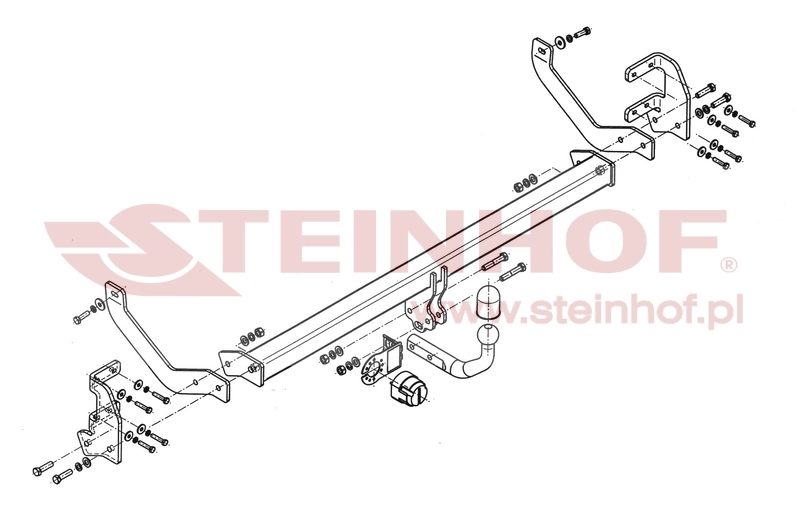 Ťažné zariadenie Citroen C5 4D (okrem 2.7 HDI), C-037