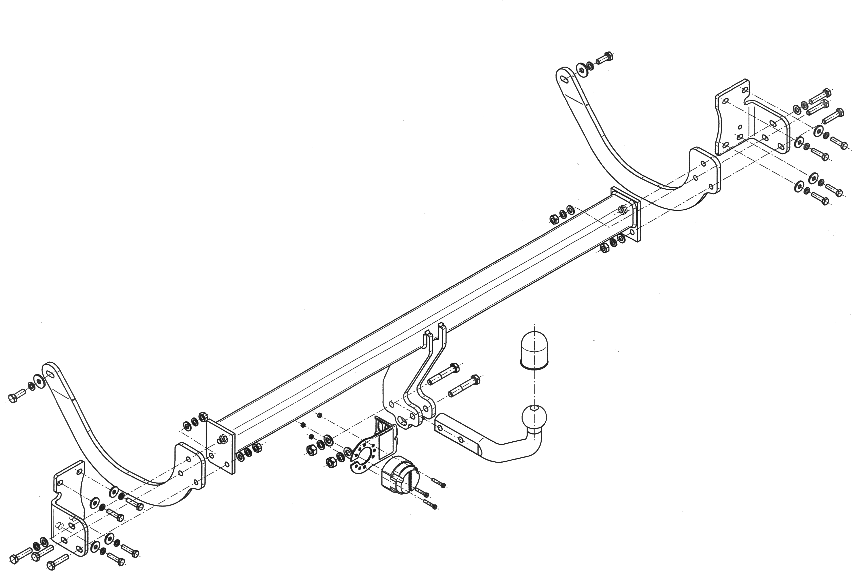 Ťažné zariadenie Citroen C5 Kombi/Estate (okrem 2.2 HDI / 3.0HDI), C-039