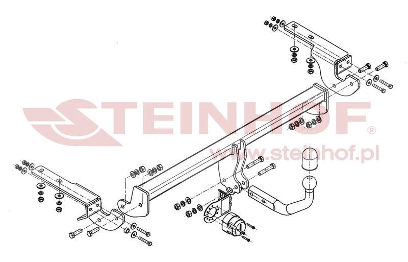 Ťažné zariadenie Citroen C4 II 5D, C-043