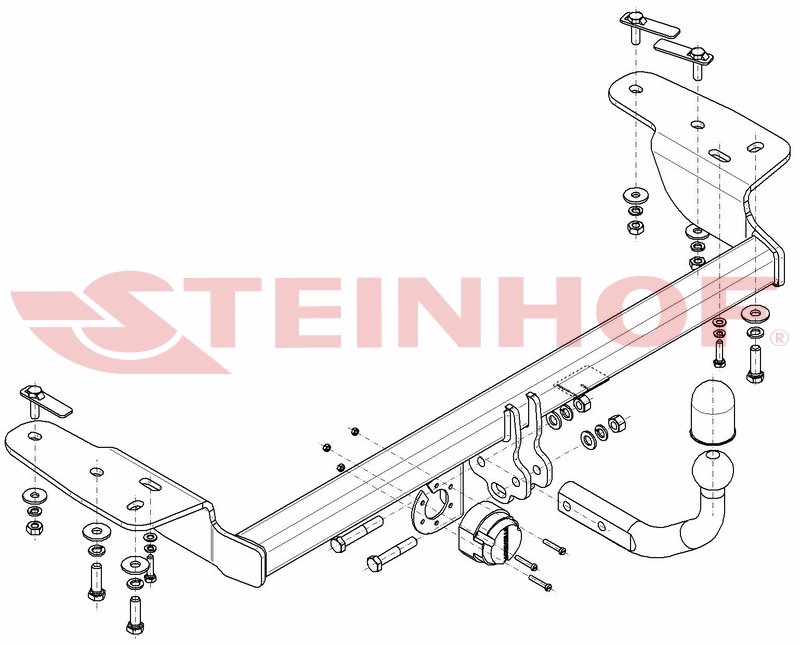 Ťažné zariadenie Chrysler 300C 4D (vrátane 4WD) (okrem SRT), C-210