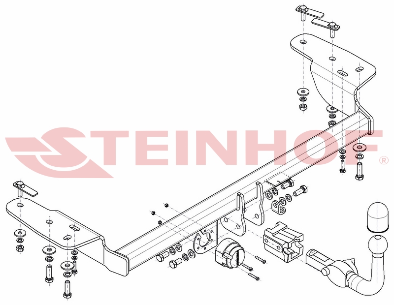 Ťažné zariadenie Chrysler 300C 4D (vrátane 4WD) (okrem SRT), C-211