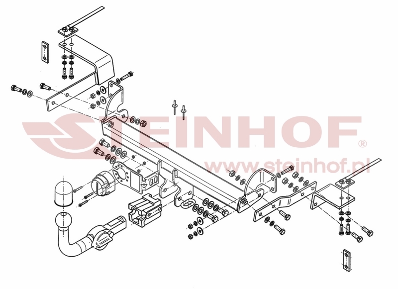 Ťažné zariadenie Fiat 500 Cabrio (vrátane TwinAir), F-044