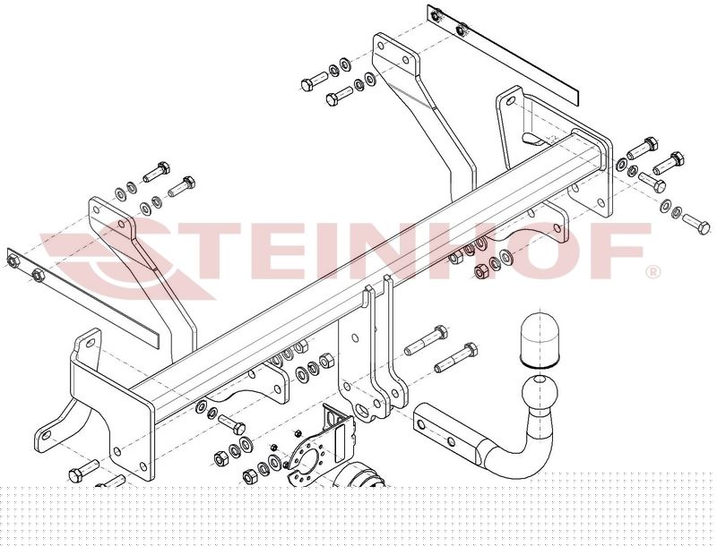 Ťažné zariadenie Fiat Doblo Work-Up Pickup, F-078