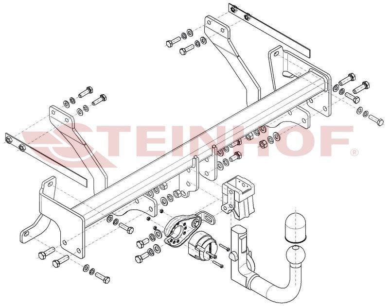 Ťažné zariadenie Fiat Doblo Work-Up Pickup, F-079