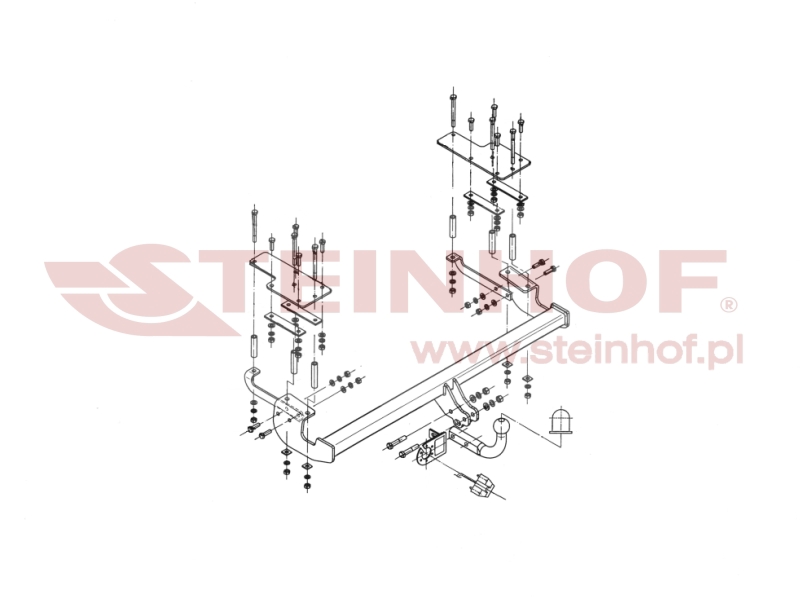 Ťažné zariadenie Fiat Sedici 5D 2WD/4WD, F-143