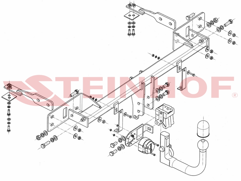 Ťažné zariadenie Fiat Panda III 4x4 (4WD) (vrátane Van) (okrem Cross), F-151