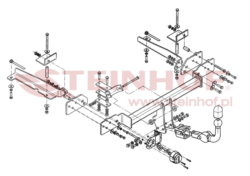 Ťažné zariadenie Honda Accord 4D (okrem Type-S), H-051