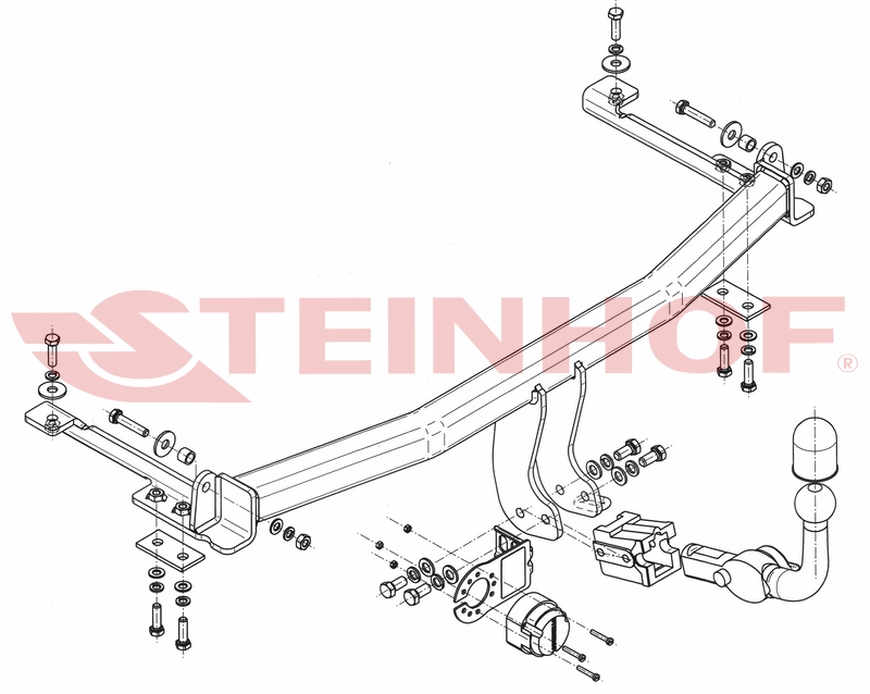 Ťažné zariadenie Honda Jazz II 5D (GD/GE), H-068