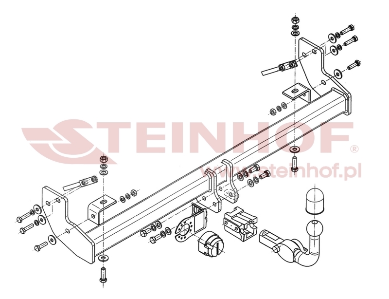 Ťažné zariadenie Jeep Wrangler (TJ), J-069