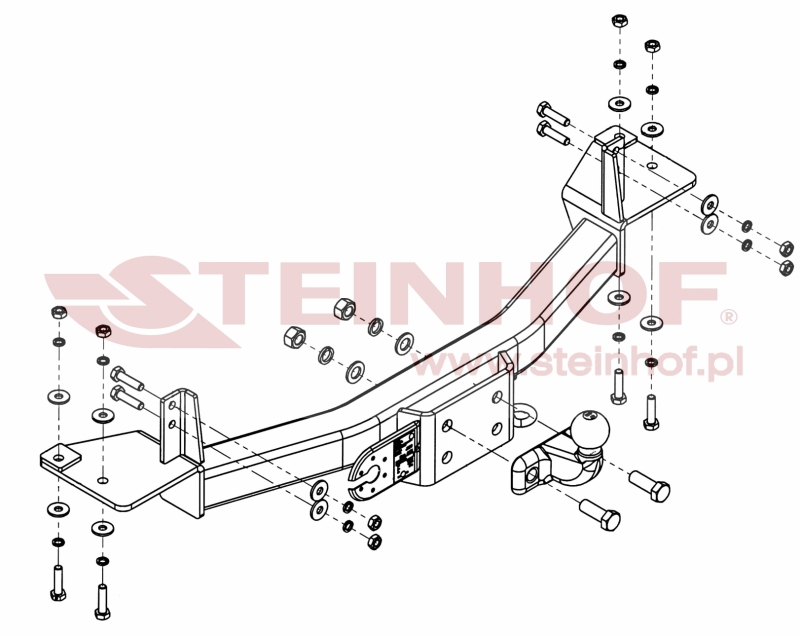 Ťažné zariadenie Jeep Wrangler (TJ), J-070