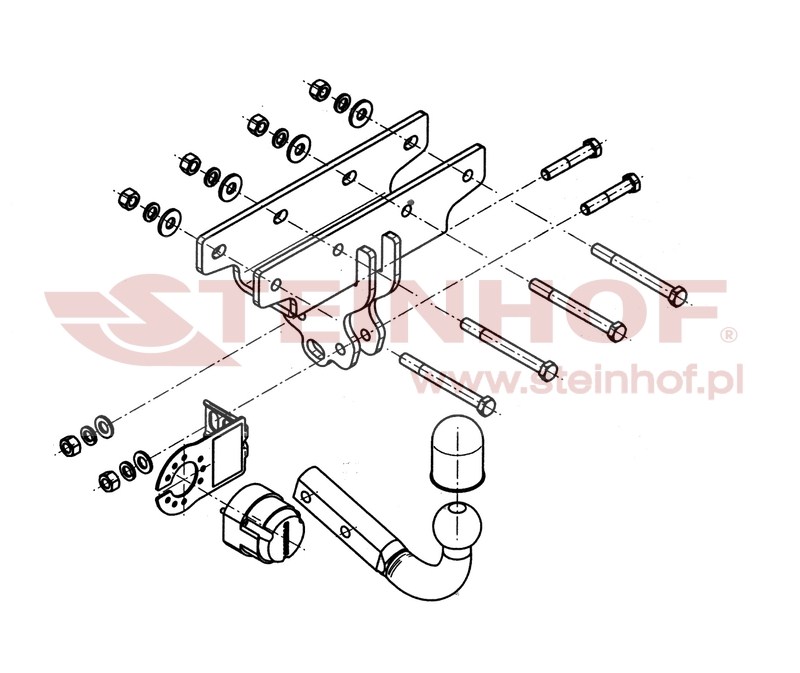 Ťažné zariadenie Jeep Wrangler (JK), J-071