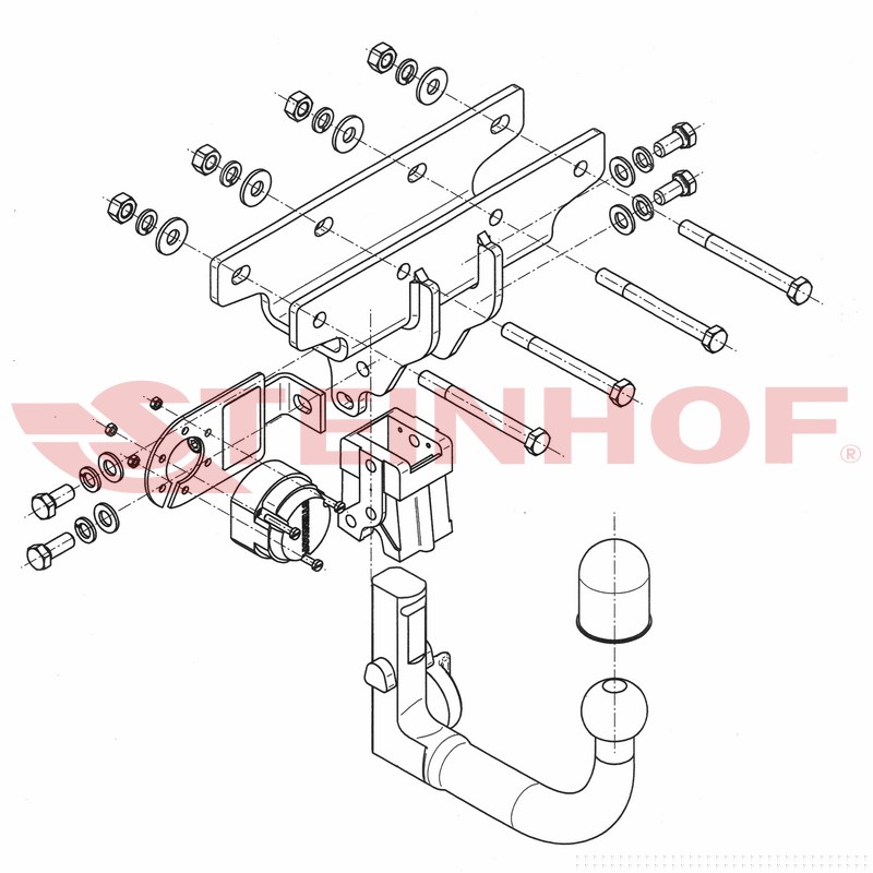 Ťažné zariadenie Jeep Wrangler (JK), J-072
