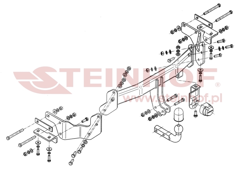 Ťažné zariadenie Hyundai Santa Fe III(DM), K-035