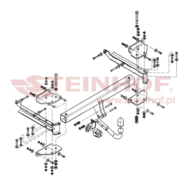 Ťažné zariadenie Mercedes W 164 М - Class (ML), M-128