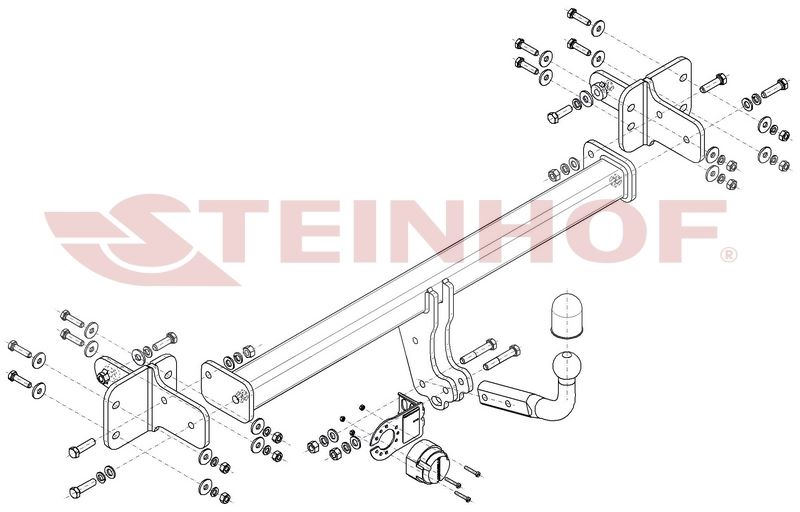 Ťažné zariadenie Mercedes W 213 4D E - Class (okrem AMG), M-155