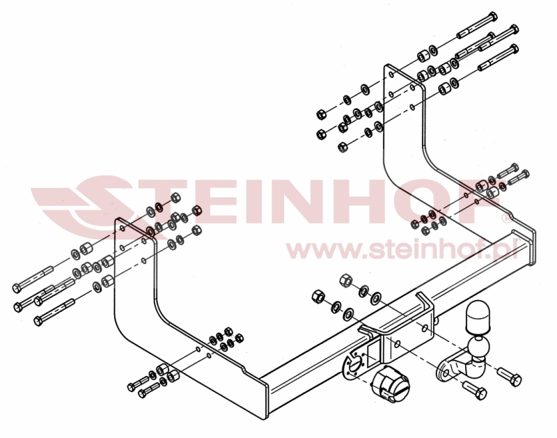 Ťažné zariadenie VW LT 28-35, Van, Minibus with step (3,05)  , M-226