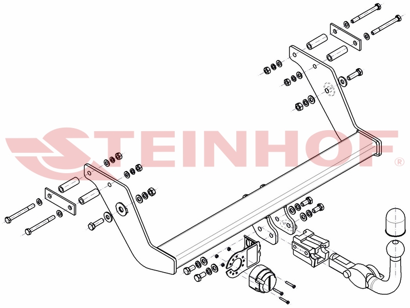 Ťažné zariadenie Mercedes Vaneo (W414), M-234