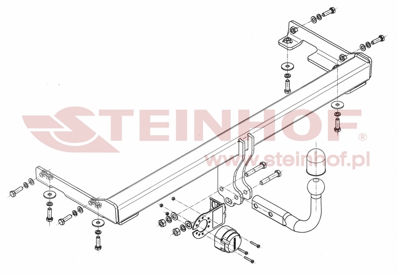 Ťažné zariadenie Mitsubishi Galant 4/5D (EA,2/5/6W), M-317
