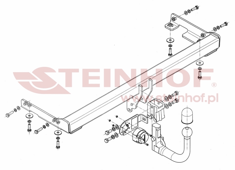 Ťažné zariadenie Mitsubishi Galant 4/5D (EA,2/5/6W), M-318