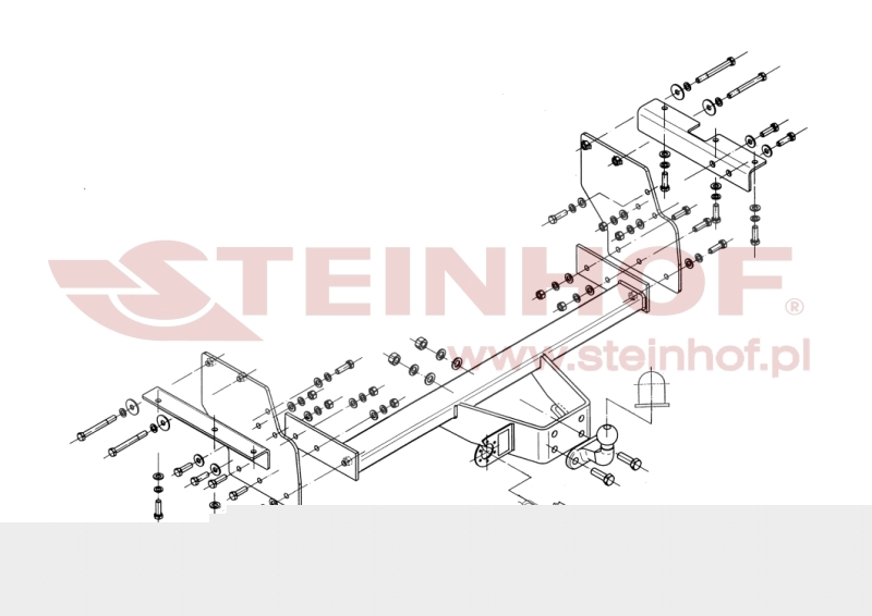 Ťažné zariadenie Mitsubishi Pajero LWB 5D, M-348