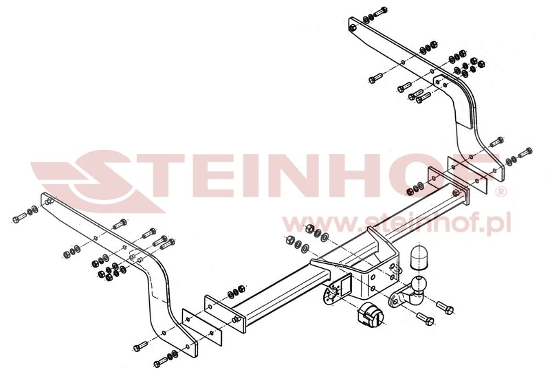 Ťažné zariadenie Nissan NP300 Pickup (bumper with step), N-086