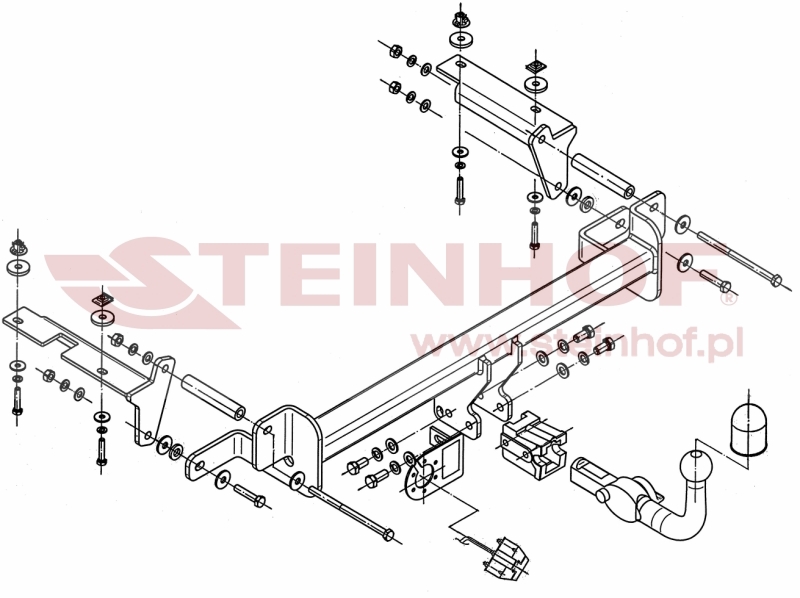 Ťažné zariadenie Opel Zafira II okrem OPC (vrátane Zafira Family), O-233