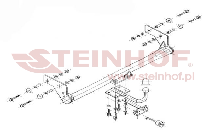 Ťažné zariadenie Renault Kangoo I okrem maxi, R-070