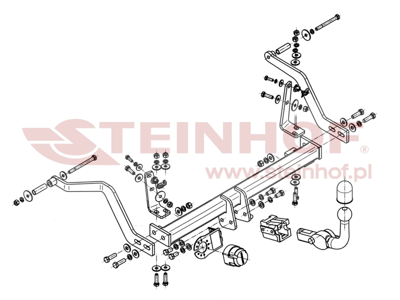 Ťažné zariadenie Renault Scenic (okrem 4x4), R-101