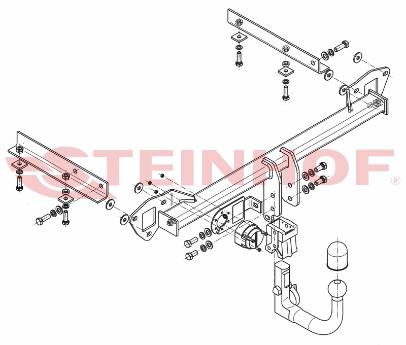 Ťažné zariadenie Subaru Impreza (5D) (GH) (okrem WRX), S-373