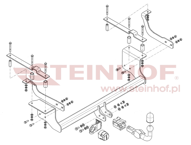Ťažné zariadenie Suzuki Ignis (vrátane 4x4) (TSM) (okrem Sport), S-409