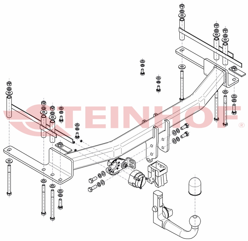 Ťažné zariadenie SsangYong Rexton Sports Pickup 2WD / 4WD, S-476