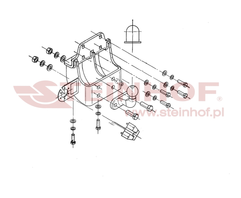Ťažné zariadenie Toyota Land Cruiser 3D (J125), T-165
