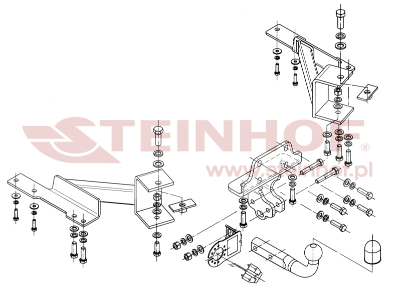 Ťažné zariadenie Toyota Land Cruiser 5D (J120), T-167