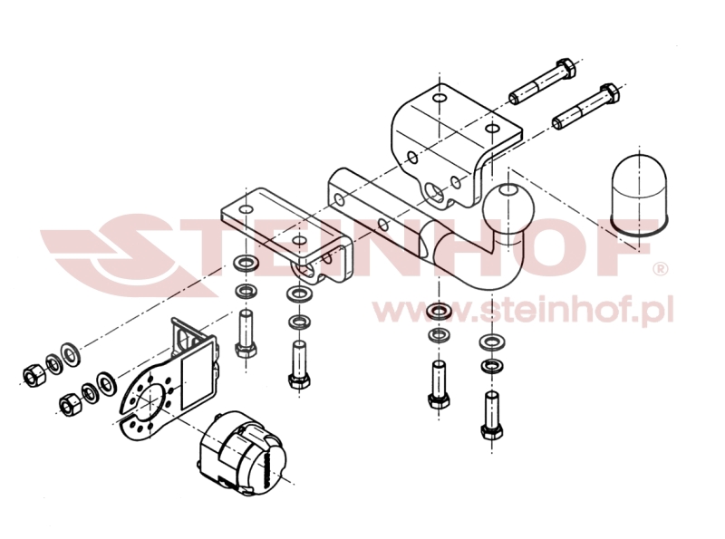 Ťažné zariadenie VW Amarok, Pickup, V-020