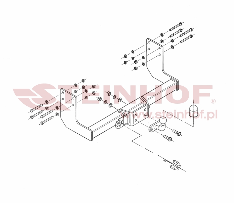 Ťažné zariadenie VW Crafter I, Box Van (3,0T / 3,5T) (3,250 / 3,665 / 4,325m), V-032