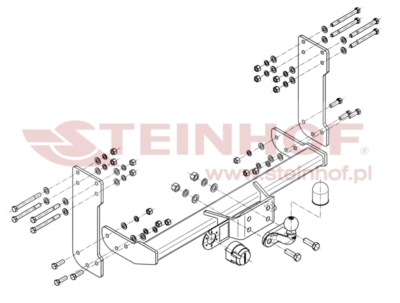 Ťažné zariadenie Mercedes Sprinter II Box Van (5T) double wheels, V-034