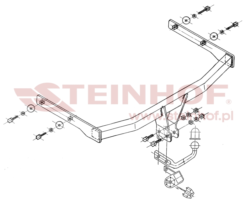 Ťažné zariadenie VW Touran, , V-132