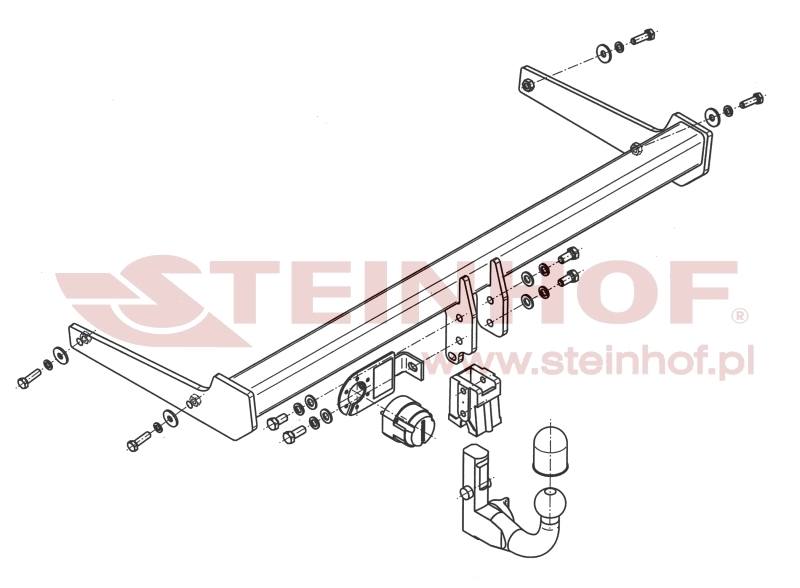 Ťažné zariadenie VW Passat, 4D (B7) / (3C), V-144