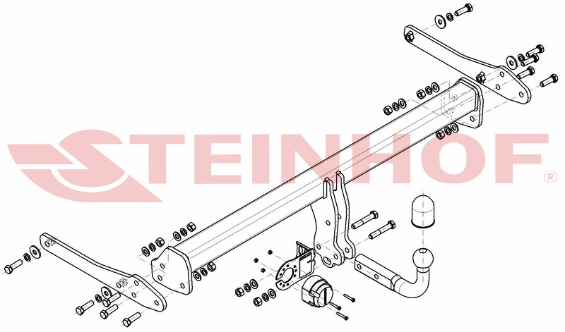 Ťažné zariadenie VW CC, (vrátane4-Motion), V-152