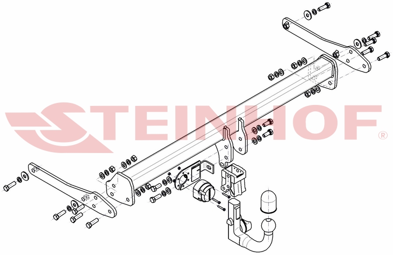 Ťažné zariadenie VW CC, (vrátane4-Motion), V-153