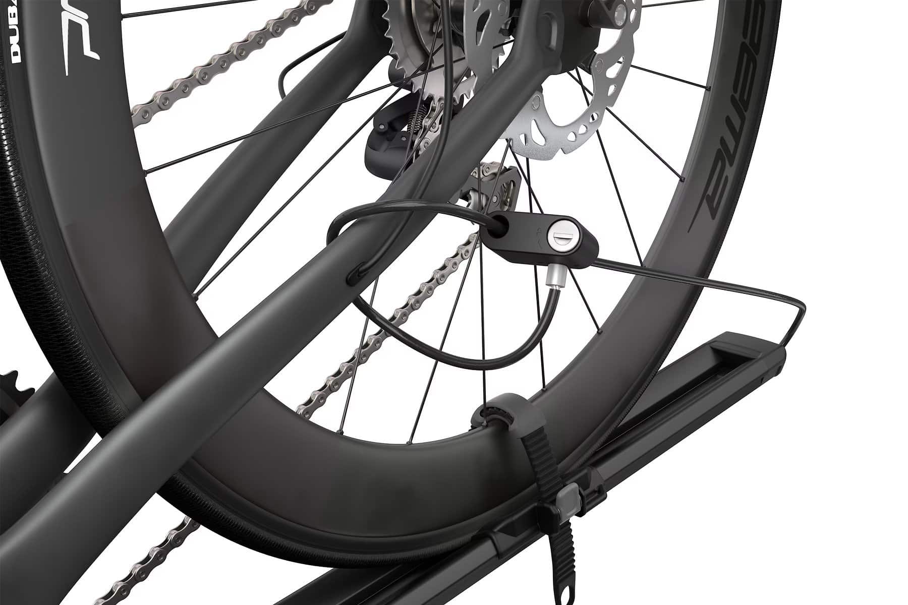 Strešný nosič bicyklov Thule TopRide, uchytenie kolesa za vidlicu - black