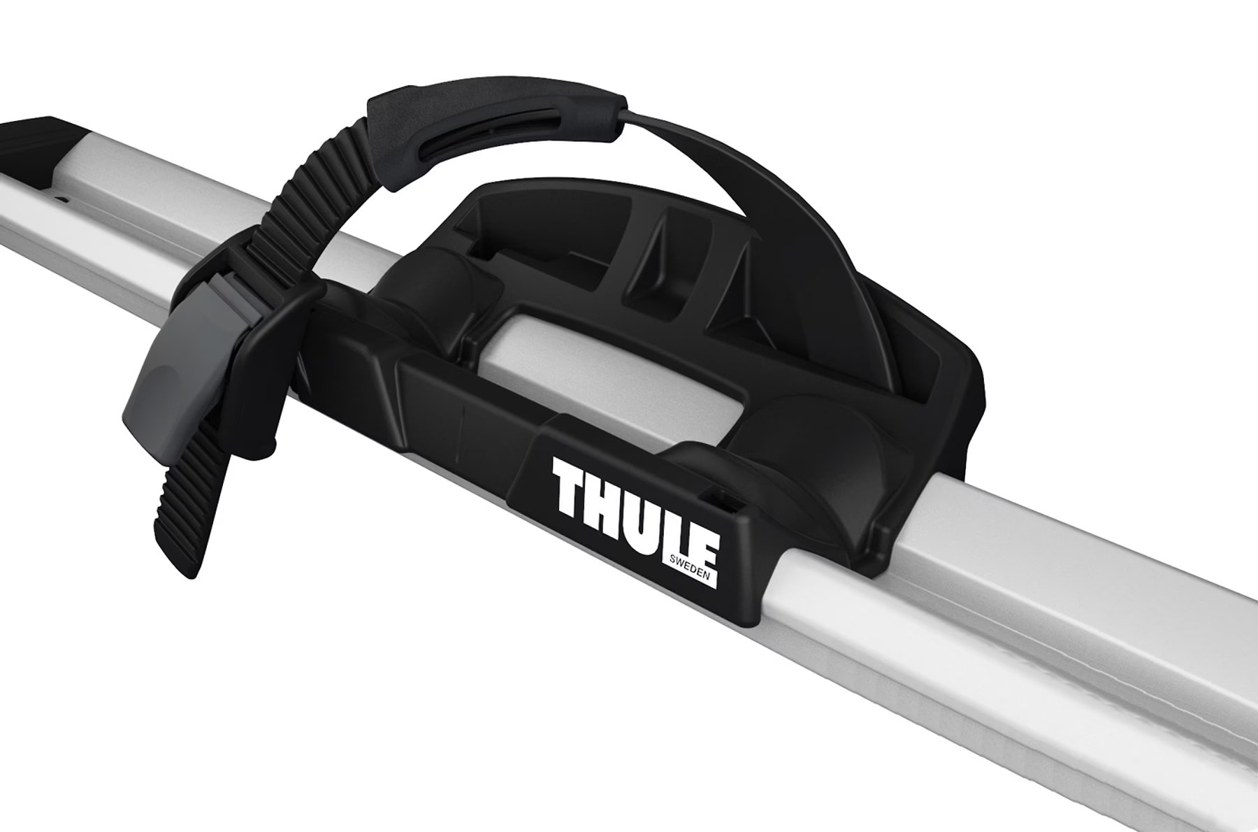 Strešný nosič bicyklov Thule UpRide, uchytenie za bicykel - black / aluminium